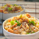  生炒玉豆牛鬆飯