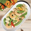 脆甜豆馬蹄炒蝦球