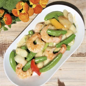 脆甜豆馬蹄炒蝦球