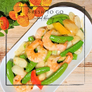 脆甜豆馬蹄炒蝦球