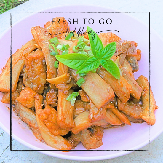 薑蔥茄子炆斑頭腩