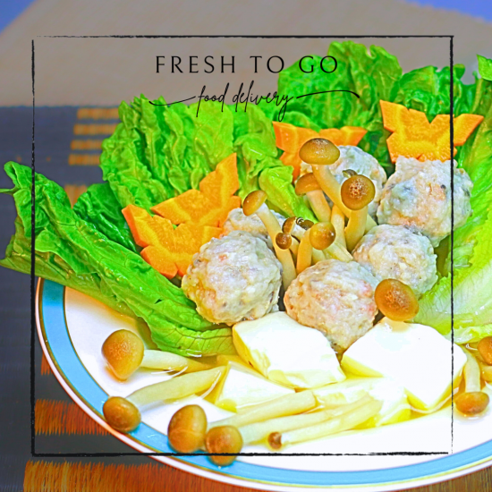生菜靈芝菇豆腐鯪魚球